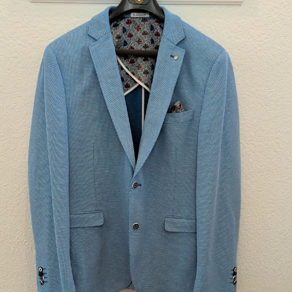 Elegant Light Blue Men's Blazer
